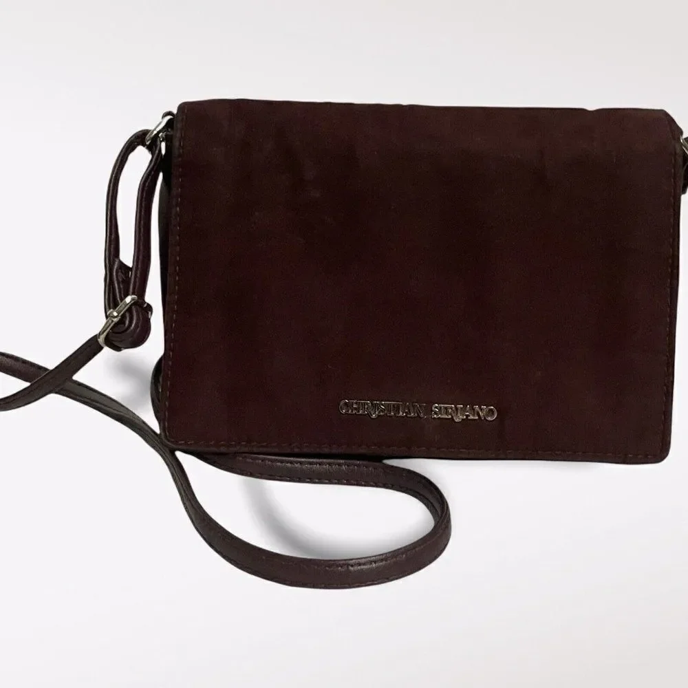 Christian Siriano Womens Crossbody Purse Lined Pockets Adjustable Strap Everyday